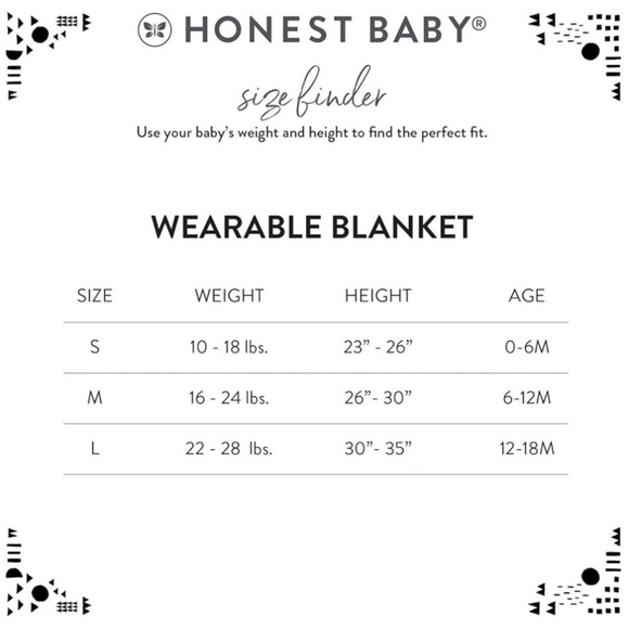 The Honest Company Baby Organic Cotton Light Filled Reversible Wearable Blanket - Picture 6 of 14